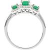 imageGin ampamp Grace 10K White Gold Natural Zambian Emerald Ring with Natural Diamonds for Women Holiday Gifts  Ethically Authentically ampamp Organically Sourced EmeraldShape Emerald handcrafted jewelry for her  Emerald Ring for Women Holiday Gifts