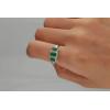 imageGin ampamp Grace 10K White Gold Natural Zambian Emerald Ring with Natural Diamonds for Women Holiday Gifts  Ethically Authentically ampamp Organically Sourced EmeraldShape Emerald handcrafted jewelry for her  Emerald Ring for Women Holiday Gifts