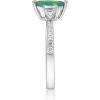 imageGin ampamp Grace 10K White Gold Natural Zambian Emerald Ring with Natural Diamonds for women  Ethically authentically ampamp organically sourced MarquiseCut Emerald handcrafted jewelry for her