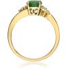 imageGin ampamp Grace 10K Yellow Gold Natural Diamond I1I2 ampamp Natural Emerald Statement Ring for Women Holiday Gifts Jewelry Gifts