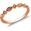 imageGin ampamp Grace 14K Rose Gold White Diamond Ring for women  Ethically authentically ampamp organically sourced Roundcut shaped Diamond handcrafted jewelry for her  Diamond Ring for women