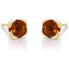 imageGin ampamp Grace 10K Yellow Gold With Natural Citrine Stud Earring for Women Holiday Gifts