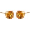 imageGin ampamp Grace 14K Yellow Gold Stud Earring with Citrine Daily Work Wear Jewelry for Women Gifts for Her