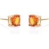 imageGin ampamp Grace 14K Yellow Gold Stud Earring with Natural Citrine Daily Work Wear Jewelry for Women Holiday Gifts Gifts for Her
