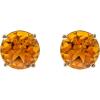 imageGin ampamp Grace 14K Yellow Gold Stud Earring with Citrine Daily Work Wear Jewelry for Women Gifts for Her