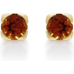 imageGin ampamp Grace 10K Yellow Gold With Natural Citrine Stud Earring for Women Holiday Gifts