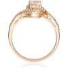 imageGin ampamp Grace 10K Rose Gold Genuine Morganite Ring with Diamonds for women  Ethically authentically ampamp organically sourced Ovalcut shaped Morganite handcrafted jewelry for her  Morganite Ring for women