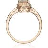 imageGin ampamp Grace 14K Rose Gold Genuine Morganite Ring with Diamonds for women  Ethically authentically ampamp organically sourced Emeraldcut shaped Morganite handcrafted jewelry for her  Morganite Ring for women