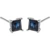 imageGin ampamp Grace womens 14K Genuine Blue Sapphire Earrings With Diamonds  Ethically Authentically ampamp Organically Sourced SquareCut Shaped Sapphire HandCrafted Jewelry PC40EBS White Gold