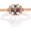 imageGin and Grace 14K Rose Gold Genuine Morganite Ring with Diamonds for women  Ethically authentically ampamp organically sourced Cushioncut shaped Morganite handcrafted jewelry for her  Morganite Ring for women