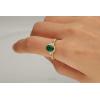 imageGin and Grace 10K Yellow Gold Natural Zambian Emerald Ring with Natural Diamonds for women  Ethically authentically ampamp organically sourced OvalCut Emerald handcrafted jewelry for her  Emerald Ring for women