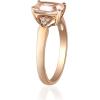 imageGin ampamp Grace 10K Rose Gold Genuine Morganite ampamp Natural Diamond Engagment Promise Propose Promise Ring for Women