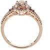 imageGin ampampGrace 14K Rose Gold Genuine Morganite Ring with Diamonds for women  Ethically authentically ampamp organically sourced Ovalcut shaped Morganite handcrafted jewelry for her  Morganite Ring for women