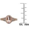 imageGin ampampGrace 14K Rose Gold Genuine Morganite Ring with Diamonds for women  Ethically authentically ampamp organically sourced Ovalcut shaped Morganite handcrafted jewelry for her  Morganite Ring for women