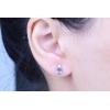 imageGin ampamp Grace 10K White Gold Genuine Tanzanite Diamond I1I2 Earring for Women