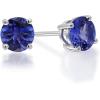 imageGin ampamp Grace 14K White Gold Blue Natural Tanzanite Earring for Women