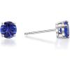 imageGin ampamp Grace 14K White Gold Blue Natural Tanzanite Earring for Women