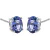 imageGin ampamp Grace 14K White Gold Genuine Tanzanite Earrings for Women Holiday Gifts  Ethically Authentically ampamp Organically Sourced Ovalcut shaped Tanzanite handcrafted jewelry for her  Tanzanite Earrings for Women Holiday Gifts