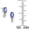 imageGin ampamp Grace 925 Sterling Silver Genuine Tanzanite Diamond I1I2 Earring for Women