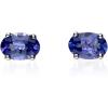 imageGin ampamp Grace 14k White Gold Genuine Tanzanite Stud Earring for Women