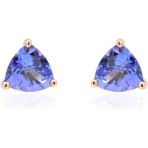 imageGin ampamp Grace 14K Yellow Gold Natural Tanzanite Earring for Women