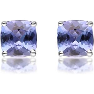 imageGin ampamp Grace 925 Sterling Silver Genuine Tanzanite Stud Earrings for Women