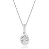 imageGin ampamp Grace 10K White Gold Genuine Aquamarine Diamond I1I2 Pendant for Women