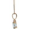 imageGin ampamp Grace 10K White Gold Genuine Aquamarine Diamond Pendants with Chain  Ethically Authentically ampamp Organically Sourced Ovalcut shaped Aquamarine handcrafted Jewelry Gifts For Her Holiday Season Gifts