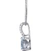 imageGin ampamp Grace 10K White Gold Genuine Aquamarine Natural Diamond I1I2 Pendant Necklace for Women
