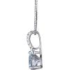 imageGin ampamp Grace 10K White Gold Genuine Aquamarine Natural Diamond I1I2 Pendant Necklace for Women