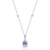 imageGin ampamp Grace 10K White Gold Genuinel Aquamarine Pendant With Diamonds For Women