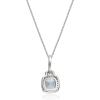 imageGin ampamp Grace 10K White Gold Natural Diamond I1I2 ampamp Genuine Blue Aquamarine Pendant for Women