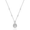 imageGin ampamp Grace 10K White Gold Natural Diamond ampamp Pear Cut Genuine Aquamarine Pendant Necklace for Women