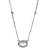 imageGin ampamp Grace 14K White Gold Oval Cut Genuine Aquamarine ampamp Natural Diamond I1I2 Pendant for Women