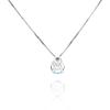 imageGin and Grace 14K White Gold Genuine Aquamarine Pendant with Diamonds for women  Ethically authentically ampamp organically sourced Roundcut shaped Aquamarine handcrafted jewelry for her 