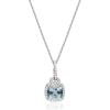 imageGin ampamp Grace 10K White Gold Natural Diamond I1I2 ampamp Genuine Blue Aquamarine Pendant for Women