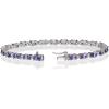 imageGin ampamp Grace 925 Sterling Silver Bracelet with Genuine Tanzanite Daily Work Wear Jewelry for Women Holiday Gifts Gifts for Her