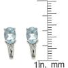 imageGin ampamp Grace 925 Sterling Silver Genuine Aquamarine ampamp Natural Diamond I1I2 Stud Earring for Women