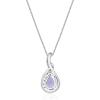 imageGin ampamp Grace 925 Sterling Silver Genuine Tanzanite Diamond SI1 Pendant for Women