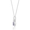 imageGin ampamp Grace 925 Sterling Silver Genuine Tanzanite Diamond SI1 Pendant for Women