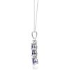 imageGin ampamp Grace 925 Sterling Silver Genuine Tanzanite Genuine White Sapphire Pendant for Women