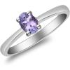 imageGin ampamp Grace 925 Sterling Silver Genuine Tanzanite Ring for women  Ethically authentically ampamp organically sourced Ovalcut shaped Tanzanite handcrafted jewelry for her