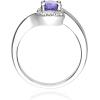 imageGin ampamp Grace 925 Sterling Silver Genuine Tanzanite Ring with Diamonds for women  Ethically authentically ampamp organically sourced Ovalcut shaped Tanzanite handcrafted jewelry for her