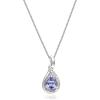 imageGin ampamp Grace 925 Sterling Silver Genuine Tanzanite Diamond SI1 Pendant for Women