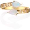 imageGin ampamp Grace womens 14K Yellow Gold Natural Ethiopian Opal Ring With Real Diamonds  Ethically Authentically ampamp Organically Sourced PearCut Shaped Opal HandCrafted Jewelry TW1818RAO14KYG8 8