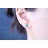 imageGin ampamp Grace womens 14K Yellow Gold Natural Zambian Emerald Earrings With Natural Diamonds  Ethically Authentically ampamp Organically Sourced RoundCut Shaped Emerald HandCrafted Jewelry GJ18793EEM