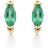 imageGin ampamp Grace 10K Yellow Gold With Emerald and Natural Diamond I1 leverback Earring for Women