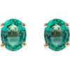imageGin ampamp Grace 14K Yellow Gold Natural Zambian Emerald Earrings for Women Holiday Gifts  Ethically Authentically ampamp Organically Sourced Ovalcut Emerald handcrafted jewelry for her  Emerald Earrings for Women Holiday Gifts