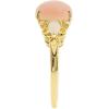 imageGin ampamp Grace 10K Yellow Gold Natural Pink Opal Ring with Real Diamonds for women  Ethically authentically ampamp organically sourced Oval shaped opal handcrafted jewelry for her  Opal Ring for women