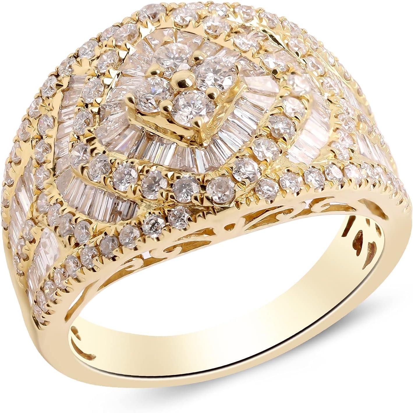 imageGin ampamp Grace 14K Yellow Diamond Ring for women  Ethically authentically ampamp organically sourced Roundcutshaped Diamond h andcrafted jewelry for her  Diamond Ring for women